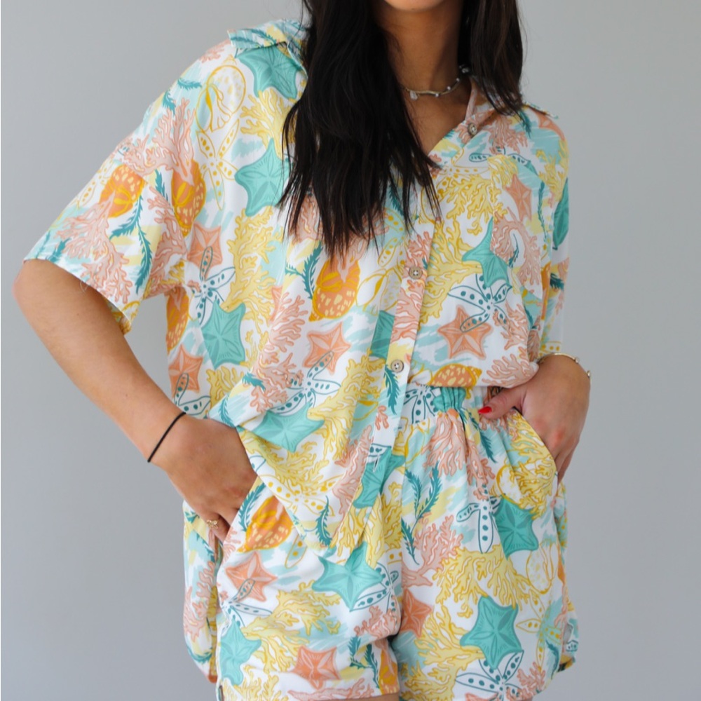 Seashell print set